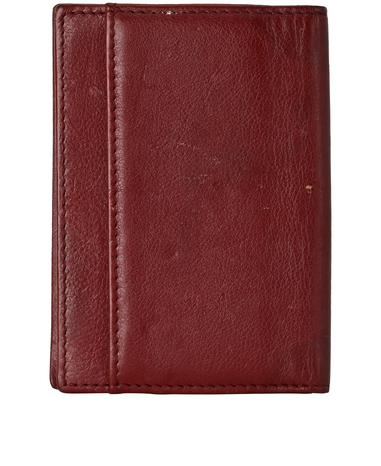 Chanel CC Card Holder, &pound;250, Accessories, Burgundy, Leather, Back view